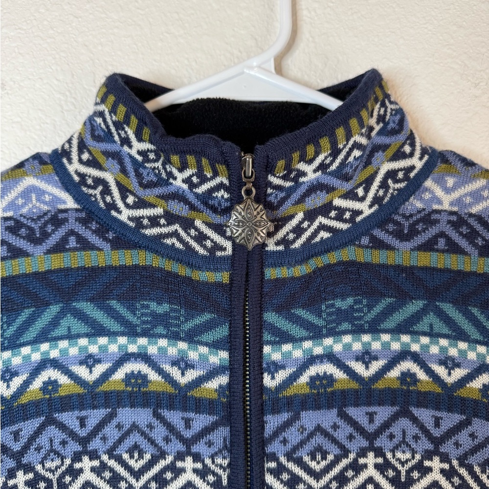 ICELANDIC DESIGNS Fair Isle Wool Full Zip Sweater - Picture 10 of 17